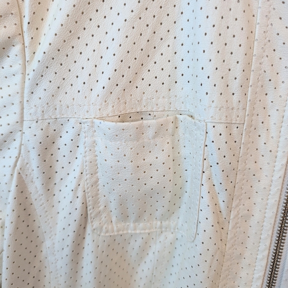 Conrad C White Perforated Jacket Sz. 14 - Picture 5 of 13